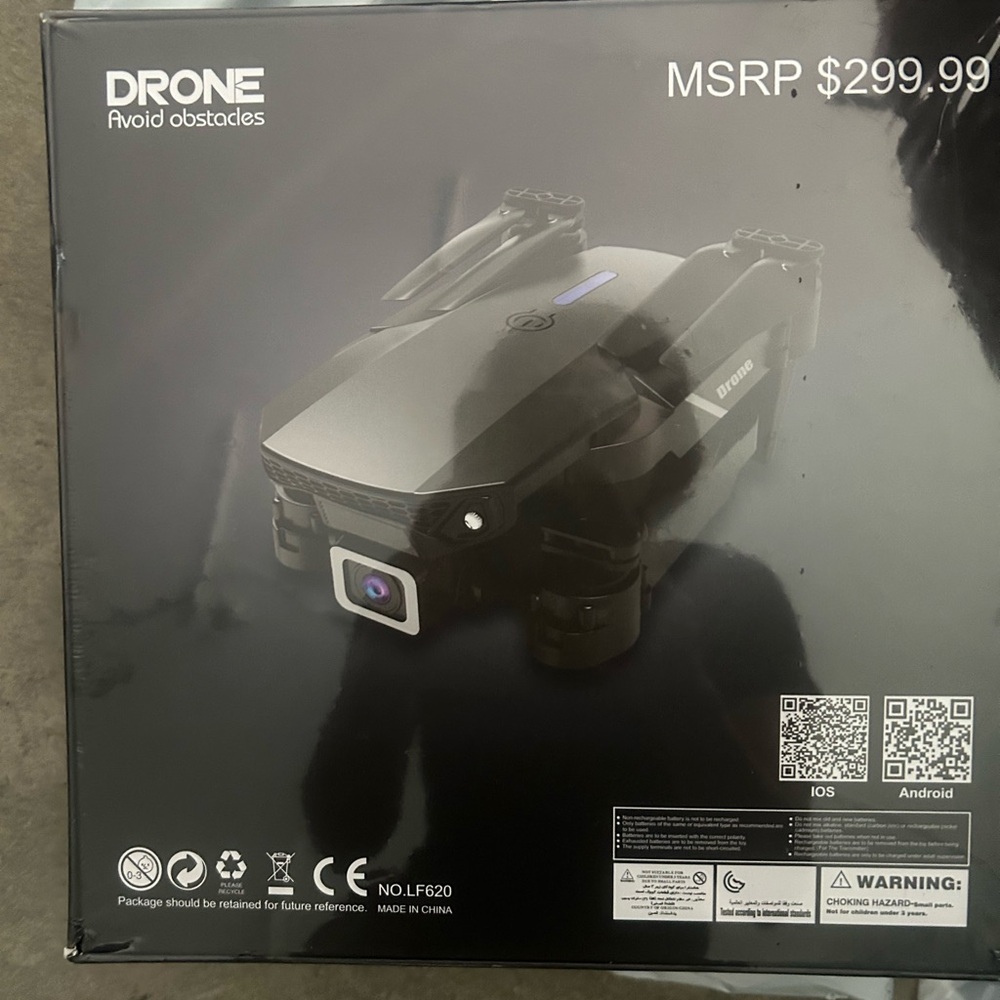 Black Foldable Drone with Camera